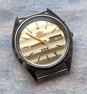 Reloj Pulsera Vintage Japón Automático Orient 3 ESTRELLAS Cristal 21 Joyas - Imagen 1 de 9