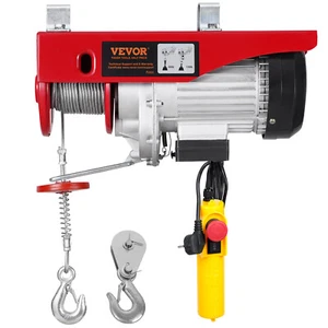 VEVOR 400-800kg Torno de cable eléctrico 12m Funda de elevación de cable Funda de elevación con mando a distancia - Imagen 1 de 12