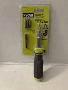 NEW, RYOBI 11-in-1 Multi-Bit Screwdriver With Cushion Grip Handle - Picture 1 of 10