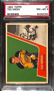 1963 TOPPS #7 Ted Green PSA 8 90284092
