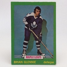 1973 74 OPC O Pee Chee Brian Glennie 170 Toronto Maple Leafs Hockey Card E649