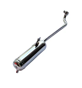 Pot silencieux Chromé Type ORIGINE PIAGGIO Ciao PX/P/PV Ø 22 mm – NEUF - - Photo 1/6