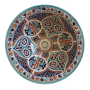 Vasca ceramica rotonda marocchina e 3 lavello -macchina lavabo un poser ancora - Foto 1 di 2