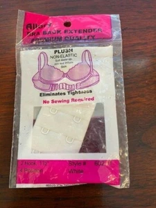 Allary #602-11 WEISS BH Rückenverlängerung, 2 Haken, 11/2 Zoll Plüsch nicht elastisch  - Bild 1 von 2