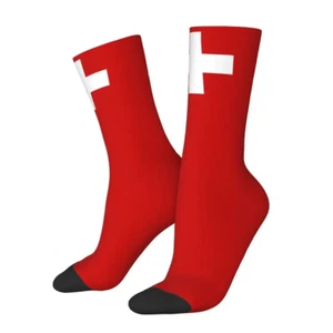 Schweiz Socken Fussball Bünzli 1. August SVP Bauer Eishockey - Bild 1 von 8