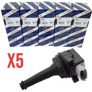 NEW X 5 OEM BOSCH 0221604010 Ignition Coil For Volvo C30 C70 S40 V50 V70 XC60 - Bild 1 von 5