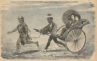 A4098 Lord Japanese To Walking - Incision - Print Antique Of 1889
