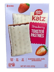 Katz Gluten Free Strawberry Toaster Pastries 8 oz - Picture 1 of 1