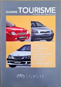 Toyota Cars Tourisme Range Brochure 1999 FR - Picture 1 of 1