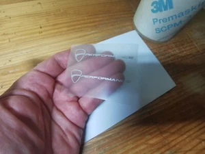 Ducati Performance silver X4 decal set vinyl adesivi autocollants ステッ - Foto 1 di 6