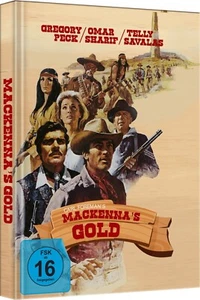 Mediabook Mackenna's Gold Omar Sharif Gregory Peck Telly Savalas Blu-Ray DVD New - Picture 1 of 1