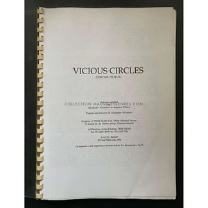 Guión de película VICIOUS CIRCLES 65p - 9x12 pulgadas - 1997 - Sandy Whitelaw, Ben Gazzara - Imagen 1 de 1