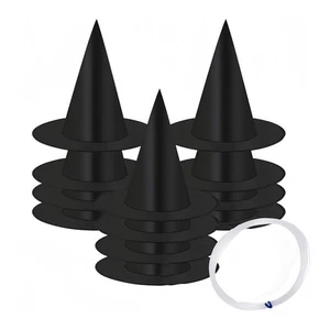 Sombreros de bruja de Halloween flotantes colgantes sombreros de bruja disfraz de Halloween6744 - Imagen 1 de 8