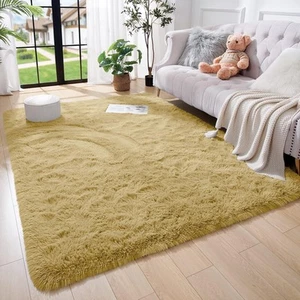 Area Rugs for Living Room Modern Bed Room Rug Soft Fluffy Shaggy Carpet Rugs Mat - Picture 1 of 75