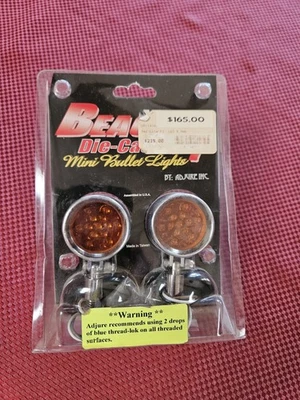 BEACON-1 DIE CAST SMOOTH MINI BULLET LIGHTS (PAIR) NEW IN BOX! ADJURE! - Изображение 1 из 3