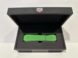 Correa de goma verde TAG Heuer Connected Modular 45 ¡NUEVA EN CAJA! - Imagen 1 de 20