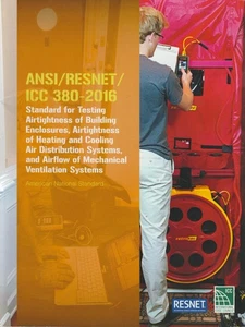 ANSI/RESNET/ICC 380-2016 Standard for Testing Airtightness of Building Enclosure - Picture 1 of 6