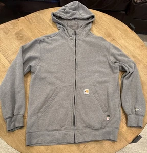 Carhartt FR Hoodie Herren Medium M Force Midweight Full Zip Grau Flame Resistant - Bild 1 von 12
