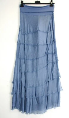 Ladies  30% Silk 70% Viscose(ruffles) 95% Viscose(base) Skirt OneSize: Regular - Image 1 of 4