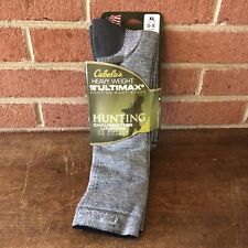 Cabela’s Heavyweight 16” Ultimax Hunting Boot Socks Size XL Gray Heather