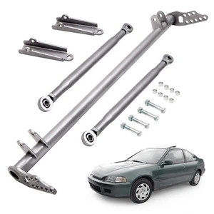 Front Lower Traction Control Tie Bar w/ Brackets for 1992 1993-1995 Honda Civic - Picture 1 of 11