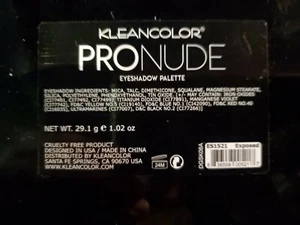 Eyeshadow Palette Kleancolor Face Makeup 15 Pro Nude Colors # ES1521 - Picture 1 of 4