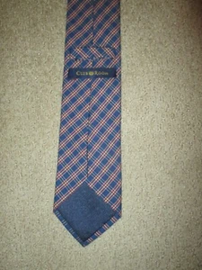 Club Room Necktie Tie Blue, Red, & Yellow Plaids & Checks RN #121148 NWOT.  - Picture 1 of 3