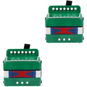 2 Pieces Children Musical Instruments Adorable Accordion Toddler - Picture 1 of 12