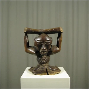 61669) Alte Nackenstütze Luba Kongo Afrika Africa Afrique figure ART KUNST - Bild 1 von 1