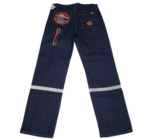 Walls FR Jeans Mens 34x32 Denim Flame Resistant Straight Dark Wash Workwear New - Picture 1 of 18