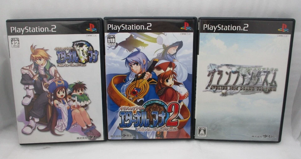PS2 Atelier Iris Eternal Mana 1 2 & Grand Fantasm 3Games Japan NTSC-J Gust - Image 1 of 4