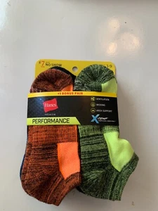 Hanes Premium Performance 7 Pair Boy’s No Show Socks (3-9 shoe size) X-Temp - Picture 1 of 12