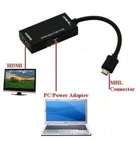 1080p MICRO USB TO HDMI MHL CABLE ADAPTER FOR ALCATEL ONE TOUCH 997/997D/998