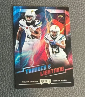 2018 Panini Playoff Thunder & Lightning Melvin Gordon / Keenan Allen #6 - Image 1 of 2