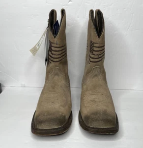 Botas de Vaquero Ariat Para Hombres Circuit Patriot Talla 7 10046863- Gris Quemado Desbaste - Imagen 1 de 7