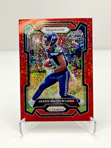2023 PANINI PRIZM FOOTBALL JAXON SMITH-NJIGBA RED SPARKLE NO. 390 SEAHAWKS - Picture 1 of 2