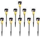 10 pack Stainless Steel Solar Pathway Lights Waterproof Outdoor LED Solar Lights