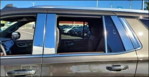 2021-2025 Chevy Suburban GMC Yukon XL 12Pc Pillar Post Stainless Trim Door Cover - Picture 1 of 2