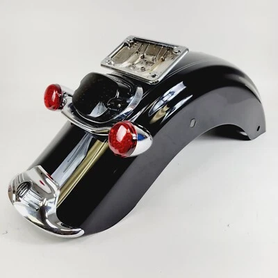 Подлинное заднее крыло 09–23 Harley Touring Road King ультраяркое черное с тонкой полоской - Изображение 1 из 4