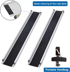 Folding Wheelchair Ramps for Step 5/6FT Portable Antiskid Loading Threshold Ramp - Picture 1 of 14
