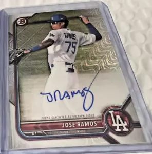 JOSE RAMOS 2022 Bowman Chrome Autograph Mojo AUTOGRAPH DODGERS RC - Bild 1 von 1