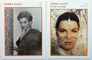 S66 2x Starfilmkarten - DEBRA PAGET - Picture 1 of 2
