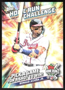 2024 7583D Topps Home Run Challenge Ronald Acuña Jr. Atlanta Braves #HRC-4 - Picture 1 of 2