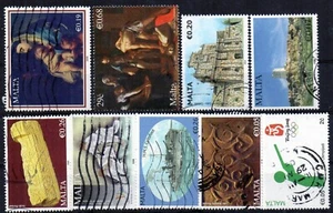 Malta sellos usados en euros lote 03 - Imagen 1 de 1