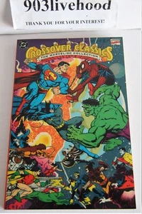 SIGNED JIM SHOOTER DC MARVEL CROSSOVER CLASSIC VOL 1 TPB TRADE GRAPHIC GN OOP - Bild 1 von 8
