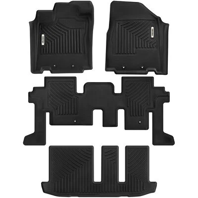 OEDRO Floor Mats Liners For  2013-2020 Nissan Pathfinder 2014-2020 Infiniti QX60 - Image 1 of 4