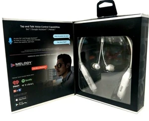 iHome Bluetooth Neckband Earbuds Voice Control Melody Siri Google White iB82W - Picture 1 of 2