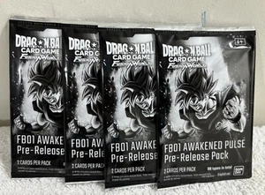 4 Stück FB01 Dragon Ball Fusion World Awakened Pulse Pre-Release Packs - Bild 1 von 2