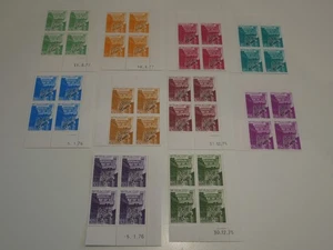 MONACO LOT 10 BLOCS COINS DATES DE 4 TIMBRES PREOBLITERES NEUFS** DE 1977 - Picture 1 of 1