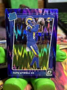 Tutu Atwell 2021 Optic Rated Rookie Purple Shock Prizm #220 - Picture 1 of 2